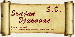 Srđan Đupovac vizit kartica
